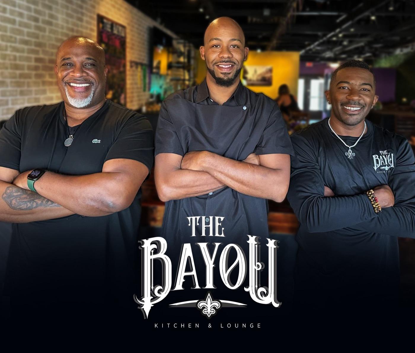 The three owners of The Bayou Kitchen & Lounge